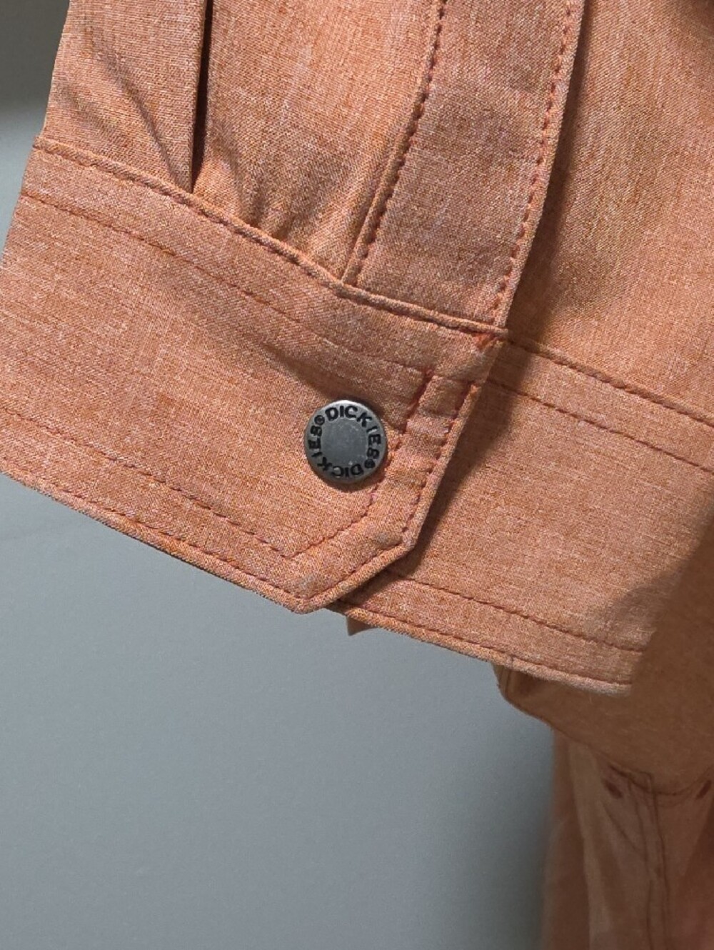 Dickies Rust-Orange Button-Front Jean Jacket - Picture 7 of 10